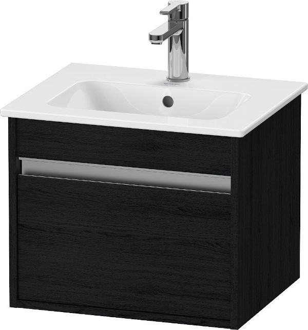 Duravit Ketho Waschtischunterbau 500x412 mm Eiche schwarz