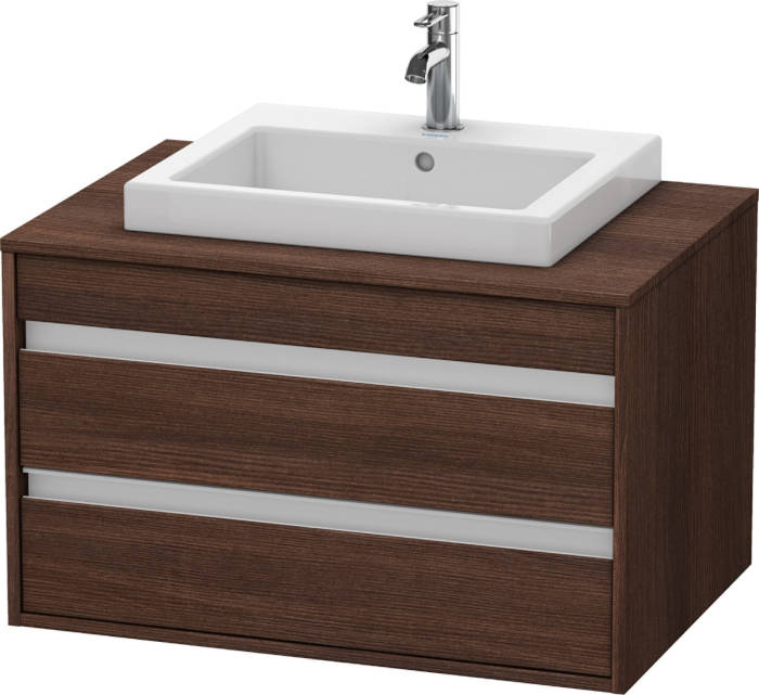 Duravit Ketho Waschtischunterbau für Einbauwaschtisch 800mm Kastanie dunkel