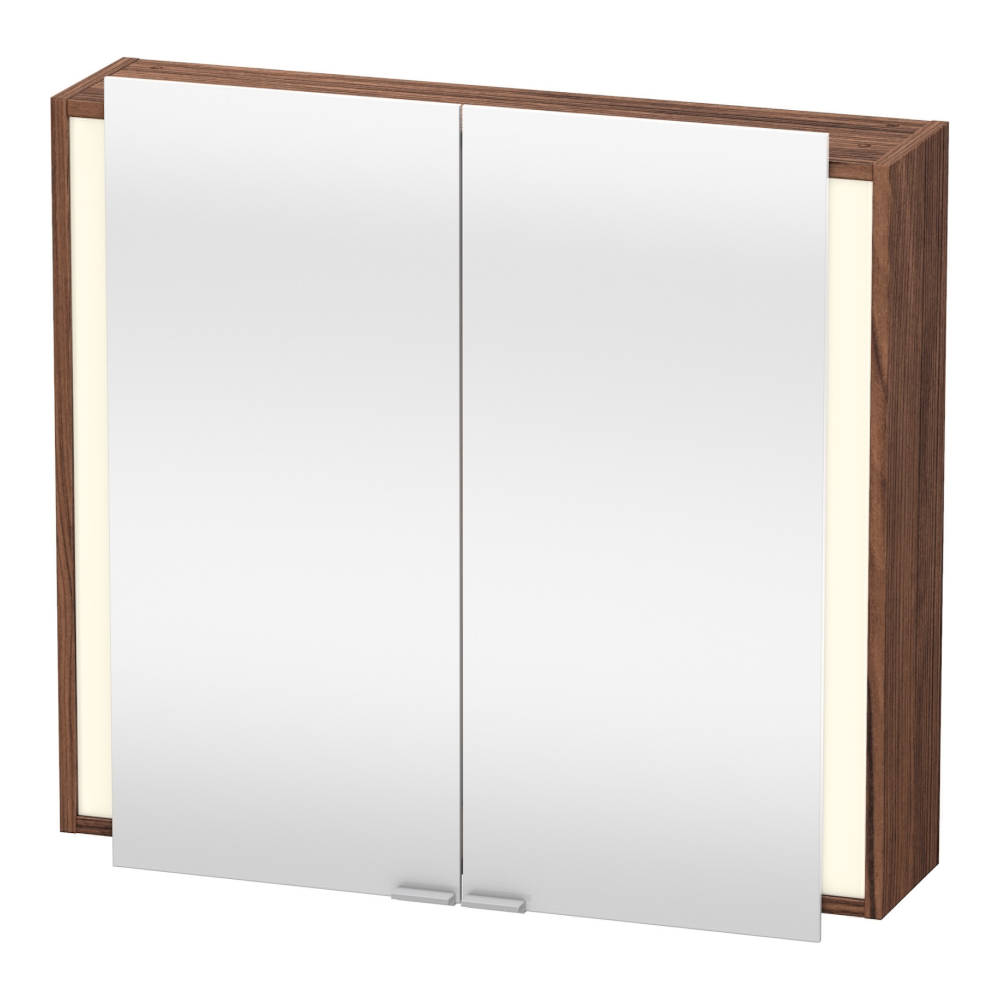 Duravit Ketho Spiegelschrank 800 mm Nussbaum dunkel