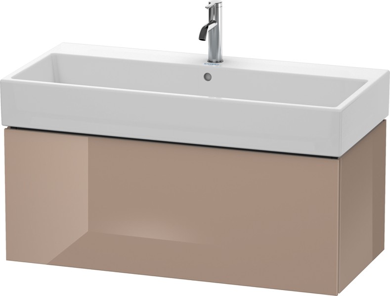 Duravit L-Cube Waschtischunterbau 984 mm 1 Auszug Cappuccino Hochglanz