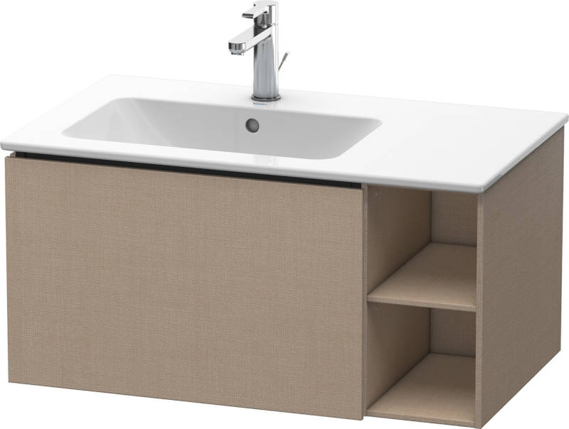 Duravit L-Cube Waschtischunterbau 1 Auszug Regalsystem 820 mm Leinen