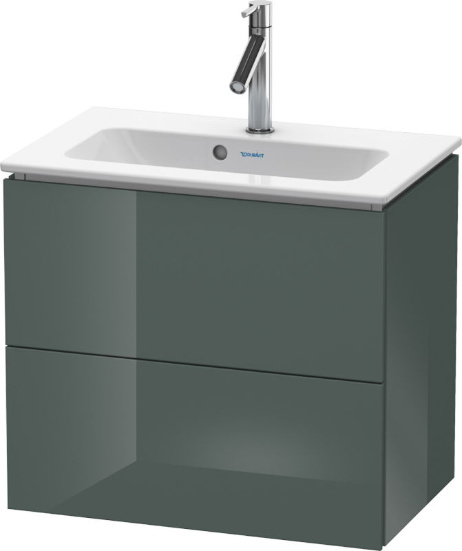 Duravit L-Cube Waschtischunterbau 2 Auszüge 620 mm Dolomiti Grey Hochglanz