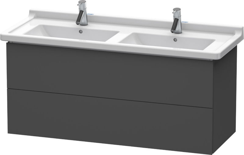 Duravit L-Cube Waschtischunterbau 2 Auszüge 1220 mm Graphit matt