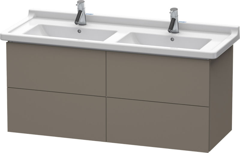 Duravit L-Cube Unterbau 4 Auszüge 1220mm Flannel Grey Seidenmatt