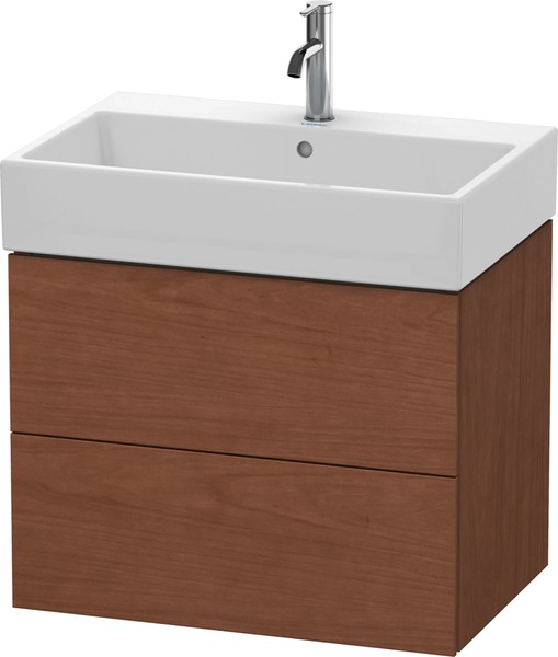 Duravit L-Cube Unterbau 2 Auszüge 648mm amerk. Nussbaum