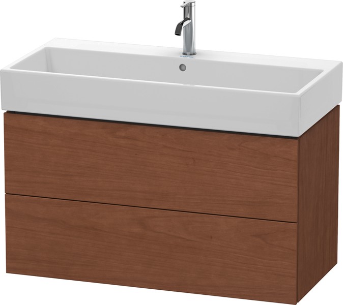 Duravit L-Cube Unterbau 2 Auszüge 984mm amerik. Nussbaum