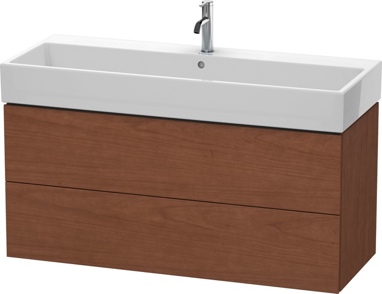 Duravit L-Cube Unterbau 2 Auszüge 1184mm amerik. Nussbaum