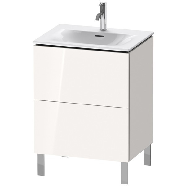 Duravit L-Cube Waschtischunterbau 620 mm stehend Weiss Hochglanz