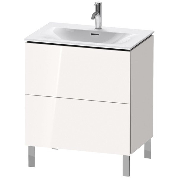 Duravit L-Cube Waschtischunterbau 720mm stehend Weiss Hochglanz