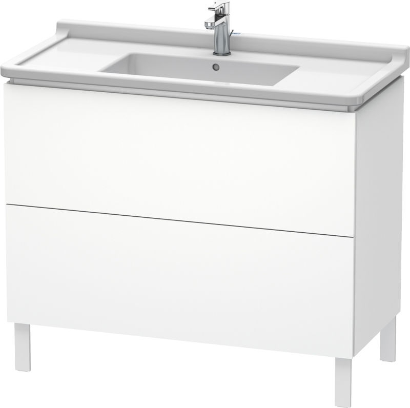 Duravit L-Cube Waschtischunterbau 1020mm 2 Auszüge Weiss matt