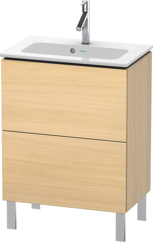 Duravit L-Cube Waschtisch stehend 620 mm 2 Auszüge Mediterrane Eiche