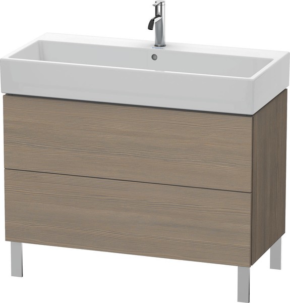 Duravit L-Cube Unterbau 984 mm 2 Auszüge Eiche Terra