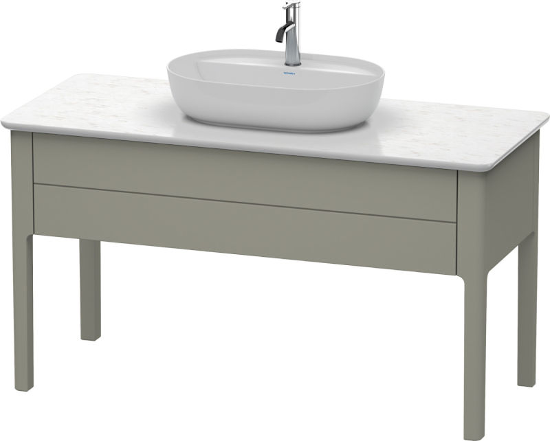 Duravit Luv Waschtischunterbau 1338 mm Steingrau seidenmatt