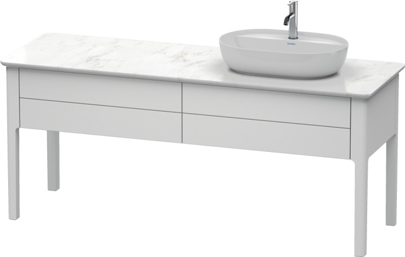 Duravit Luv Waschtischunterbau 1733 mm Weiss Seidenmatt 2 Auszüge