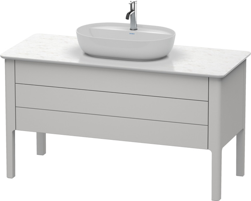 Duravit Luv Waschtischunterbau 1338 2 Auszüge 1338 mm Nordic Weiss seidenmatt