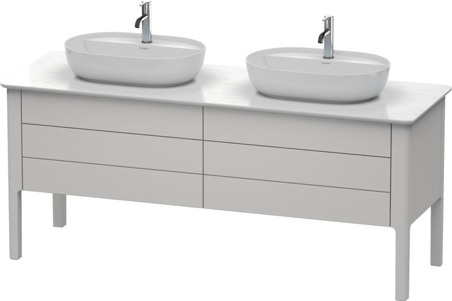 Duravit Luv Waschtischunterbau 4 Auszüge Nordic Weiss Seidenmatt