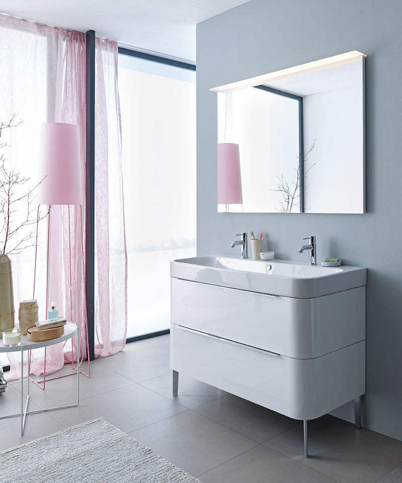 Duravit Happy D.2 Waschtischunterbau weiss