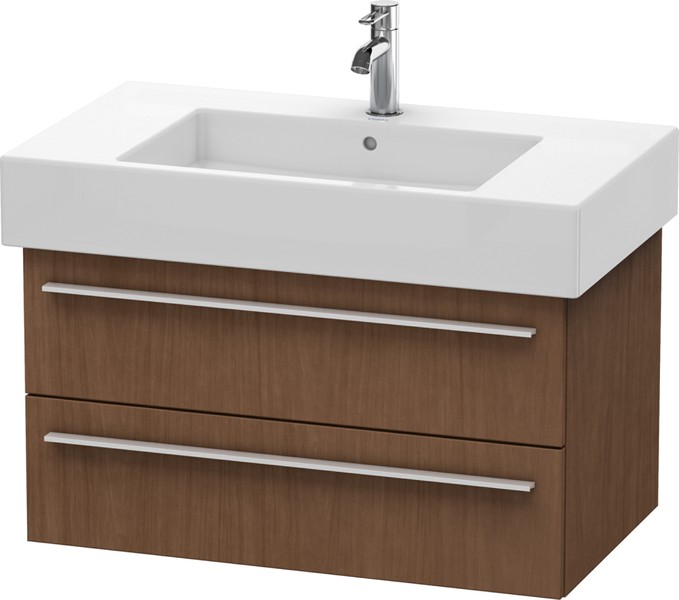 Duravit X-Large Unterbau 2 Auszüge 800 mm, amerikanischer Nussbaum