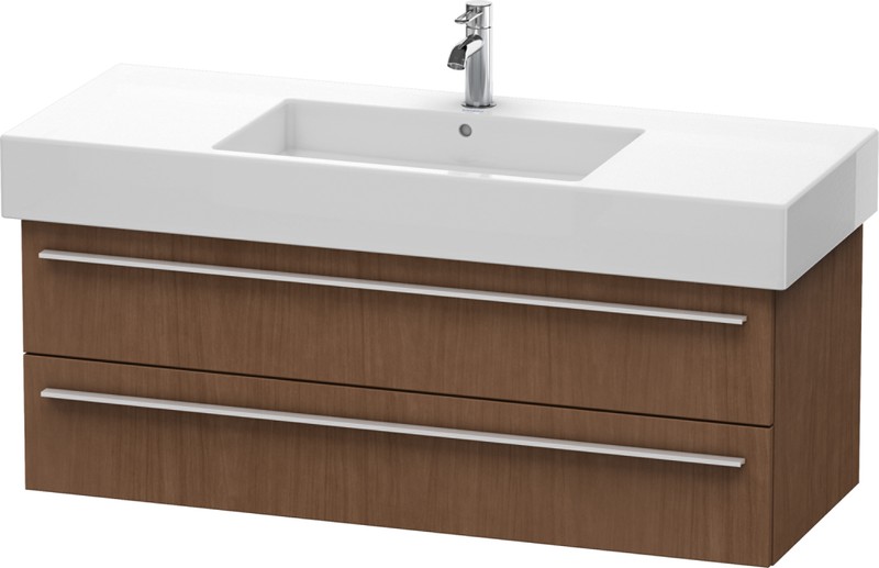 Duravit X-Large Unterbau B: 1200 mm, 2 Auszüge, amerikanischer Nussbaum