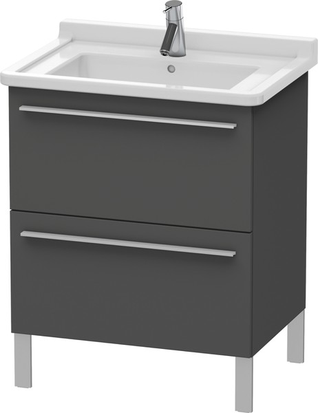 Duravit X-Large Unterbau 2 Auszüge Breite: 650mm Graphit matt