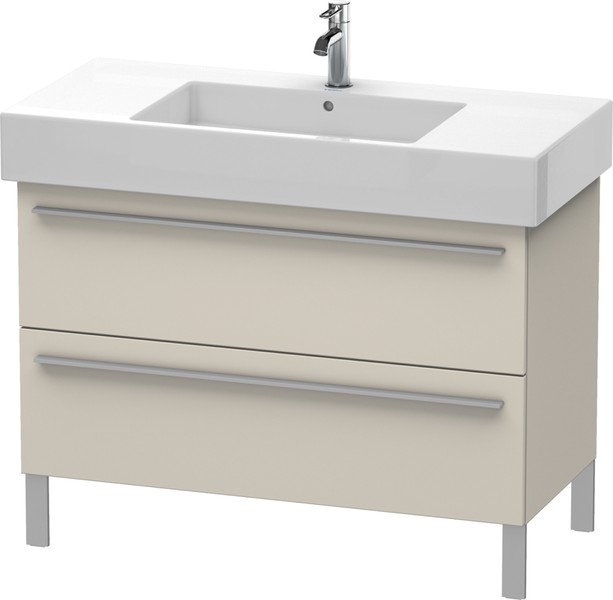 Duravit X-Large Unterbau 1000 mm, 2 Auszüge, Taupe matt